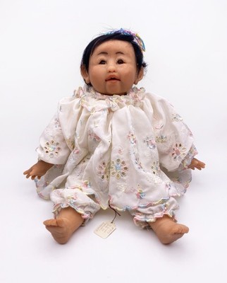 OOAK Hand Sculpted Cernit Baby 16'' Original Doll by Marleen Engeler 1990s
