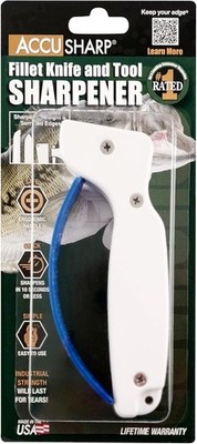 AccuSharp Original Knife Sharpener Tungsten Carbide Blades 001C - White