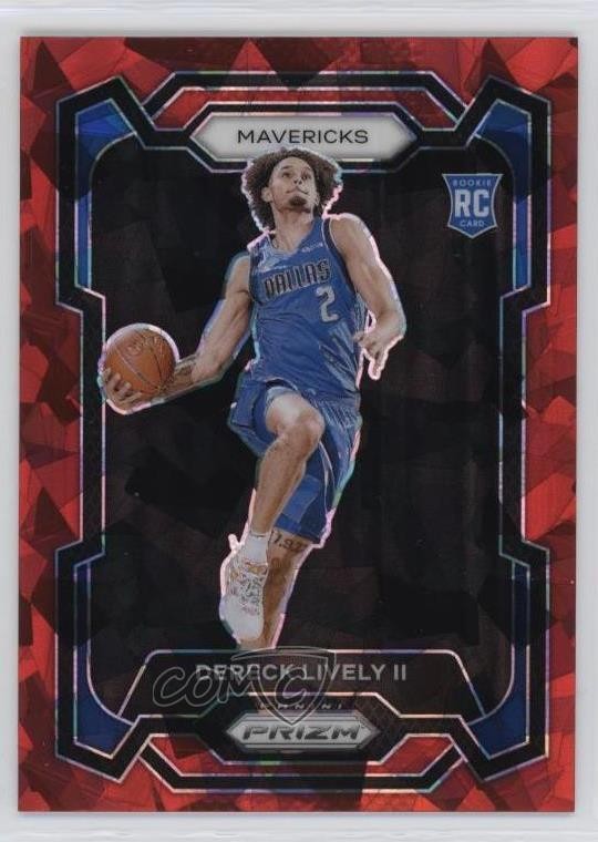2023-24 Panini Prizm Red Ice Prizm Dereck Lively II #163 Rookie RC 12g7