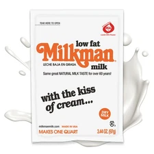 Low-Fat Milk - Instant Dry Milk Powder Packets - For Coffee, Baking, or Trave...