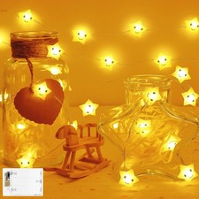 cshare Star Fairy Lights, 6.6Ft 20LED String Light Battery Operated with Timer,