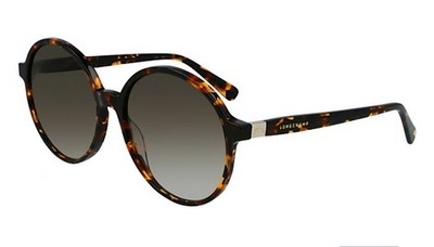 LONGCHAMP Round Oversized Tortoise Gradient Sunglasses Brown LO694S 61 mm #35