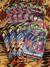 8 Pokemon Chaos Rising Booster Packs Sealed Mega Evolution Fast Ship
