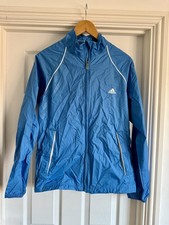Adidas Blue Climaproof Packable Waterproof Rain Jacket Windbreaker Small Petite