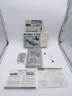 VTG 1970 Williams Bros. Brothers Seversky P-35/S2 1:32 Scale Model Kit COMPLETE