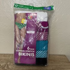 fruit of the loom women's assorted Cotton Stretch Bikini Tag Free Panties 8/XL