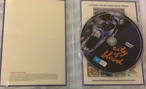 CITY OF BLOOD - DVD - All Regions, Disc Is Like Mew💎Free Post - Picture 2 of 3