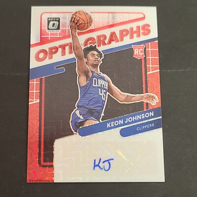 2021-22 Donruss Optic Basketball Rookie Opti-Graphs Auto Keon Johnson #OG-KJN