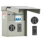 Temporary Power Outlet Panel RV Electrical Panel 20 50 Amp RV Outlet Box