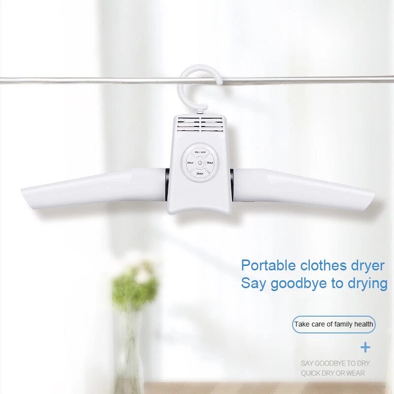 Portable Electric Folding Clothes Hanger Dryer Laundry Rack Travel