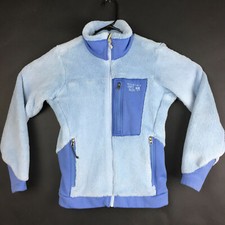 Mountain Hardwear Womens Small 36 in Bust Blue Polartec Fleece Mock Jacket