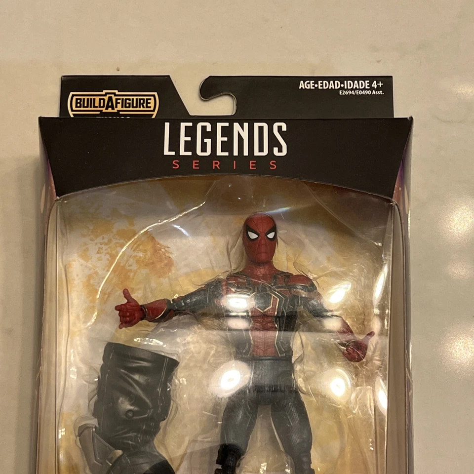 Figura de acción Marvel Legends Infinity War Thanos BAF Iron Spider Hasbro nueva Foto 4 de 4