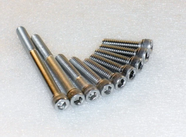 Capas de motor BSA D1 D3 Bantam 28 peças A2 aço inoxidável UNC Allen parafusos, porcas BSF - Imagem 4 de 4