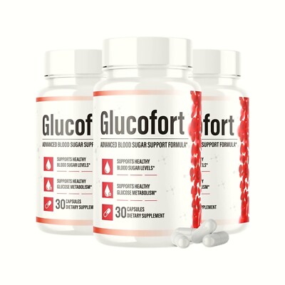 3-Pack Glucofort - Glucofort For Blood Sugar Support- 180 Capsules