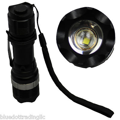 CREE 7W LED Flashlight Torch Zoom ZOOMABLE SA-9 7 Watt High Power US SELLER