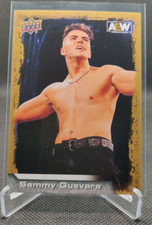 2022 Upper Deck AEW Wrestling Gold Parallel #13 Sammy Guevara wrestling card