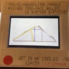 Brice Marden “Marble #12" Hard Edge Minimalism 35mm Art Slide