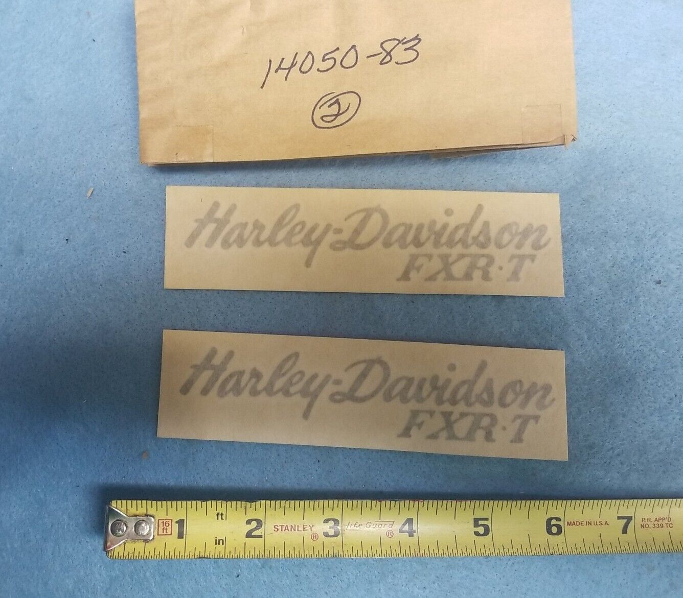 NOS Pair of Harley Davidson saddlebags fairing tank decal PN 14050-83 FXR  FXRT | eBay