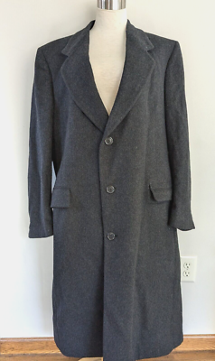 I*N様 OVERCOAT WOOL SHIRT DARK GRAY 1 Men's 100% Fine Wool Classic OverCoat Dark Grey by Northwest