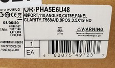 ORTRONICS Cat5E 48 Port Angled Patch Panel Model: OR-PHA5E6U48 Clarity 2327