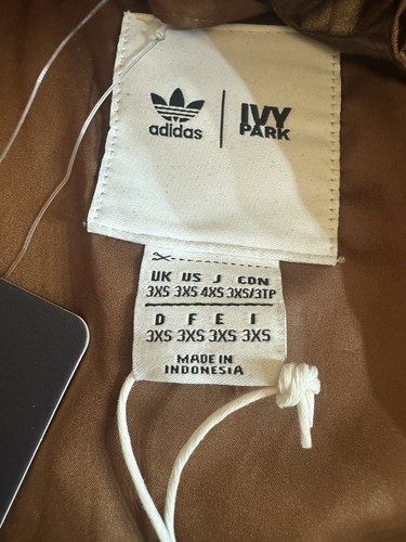 Adidas Ivy Park Bronze Down Warm Puffer Long / Short Transformer Coat Sz XS/S - Picture 10 of 19