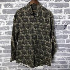 Woolrich Shirt Shacket John Rich And Bros Men Large Flannel Buffalo Hunting 6579