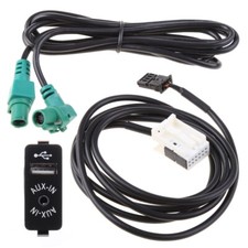 Car Cable AUX-in USB Socket Switch For E64 E87 E70 F25 Harness Wire