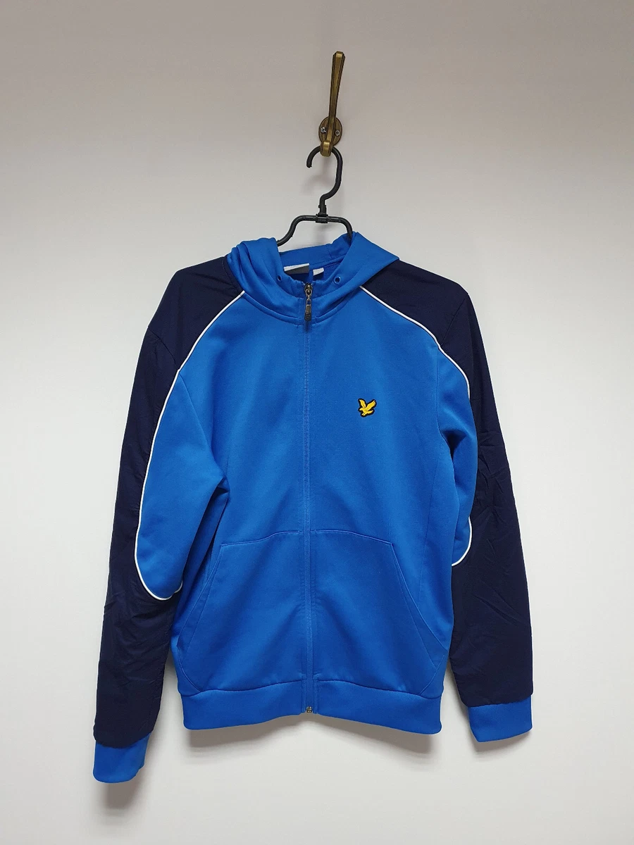 Lyle Scott Blue Hoodie Full Zip Men Size S