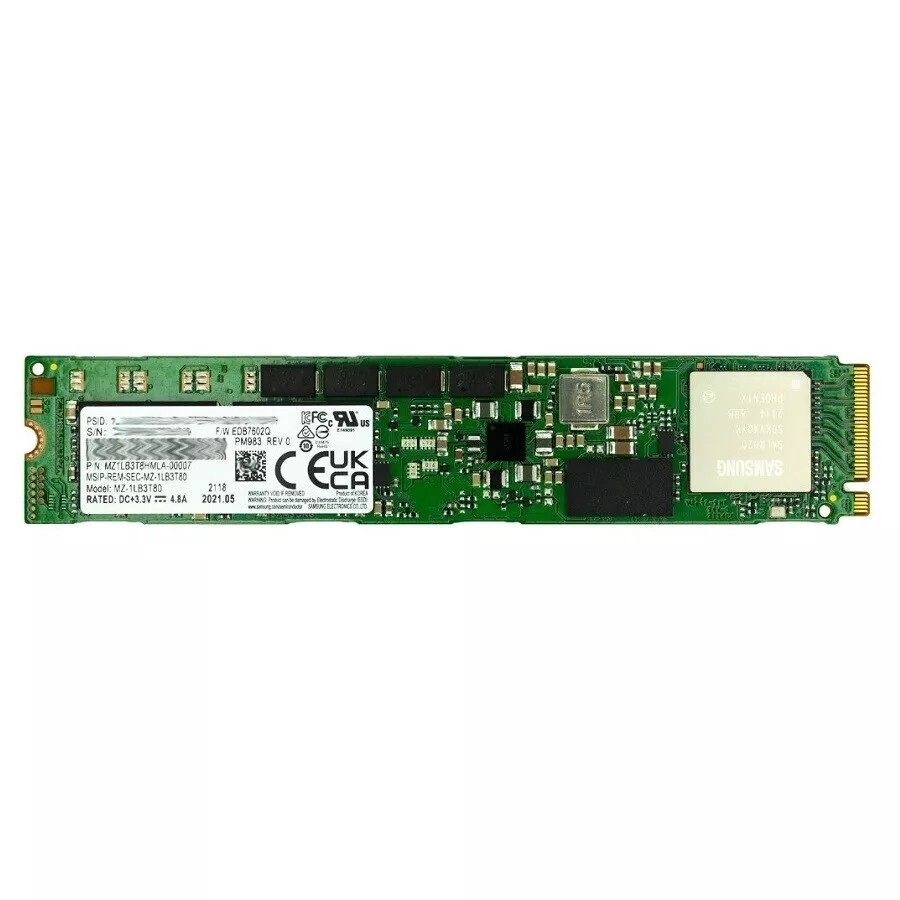 Samsung PM983 3.84TB MZ-1LB3T80 MZ1LB3T8HMLA-00007 NVMe M.2