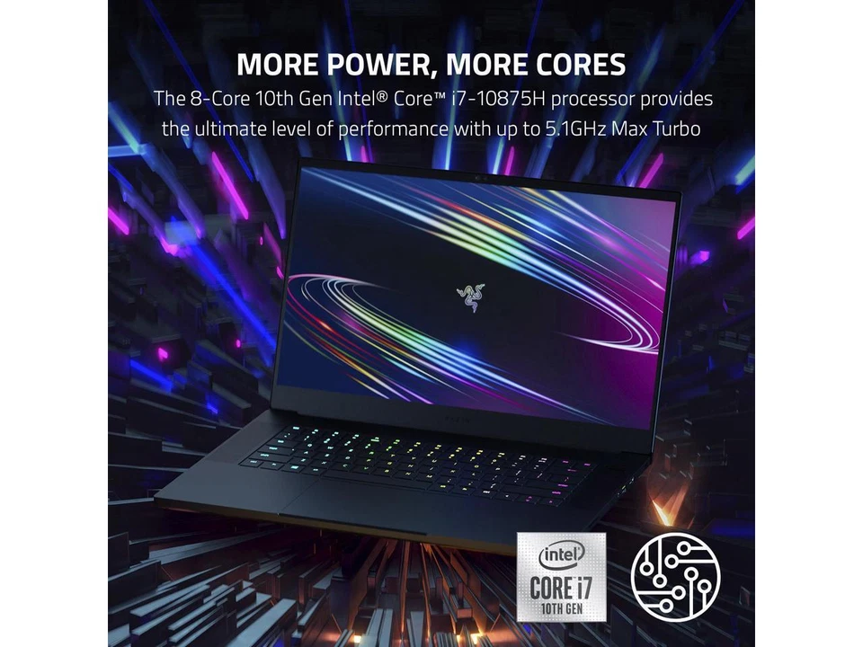 Razer Blade 15.6" Gaming Laptop 1920 x 1080 300Hz i7-10875H RTX 2080 SUPER Max-Q - Image 3 of 4