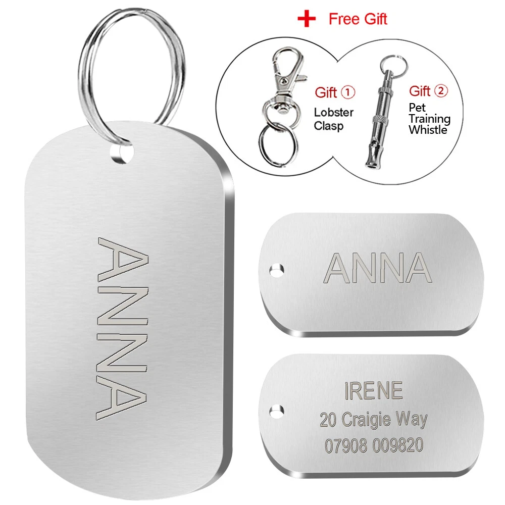 Dog clearance tags training
