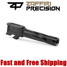 Zaffiri Precision Fluted Match Grade Barrel for Glock 19 Gen 5 - Black Nitride