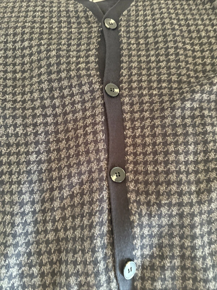 Suéter tejido Grandpacore Cottagecore Geoffrey Beene negro para hombre XL abotonado Foto 4 de 4