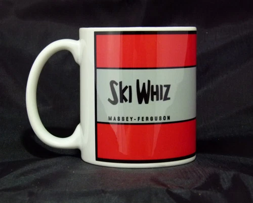 Reproduction Vintage Massey Ferguson Ski Whiz Snowmobile Logo Coffee Mug (001)