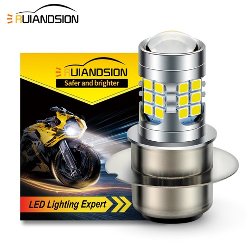 1PC White P36D LED British Pre Focus Motorbike Headlight Bulb Hi/Lo Beam DC6-24V - Foto 4