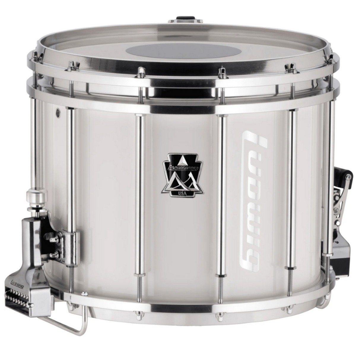 Ludwig LUMS14PW Ultimate Marching 12x14 Snare Drum White