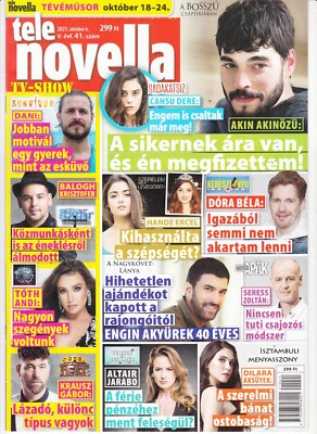 AKIN AKINOZU,HANDE ERCEL, CANSU DERE, SHANNEN DOHERTY Hungarian magazine 2021