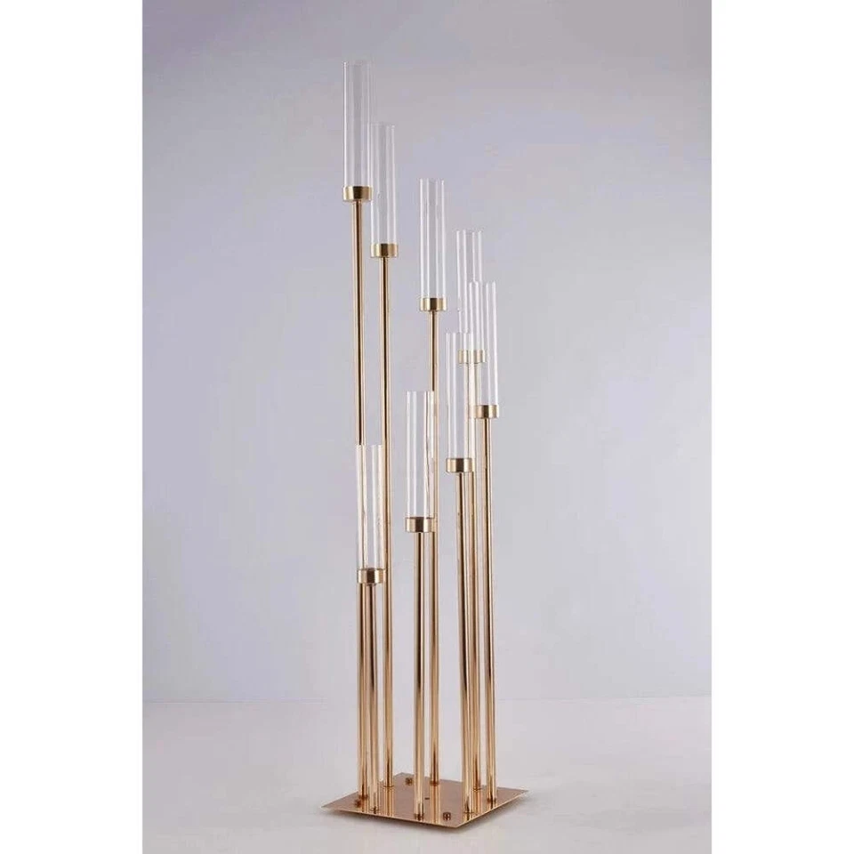 8-Arm Candelabra Acrylic Wedding Centerpiece - Image 3 of 4