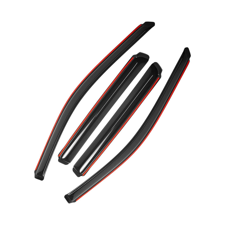 Paraseras de ventana originales Jeep Grand Cherokee 2011-2021 protectores de lluvia de humo en canal Foto 3 de 4