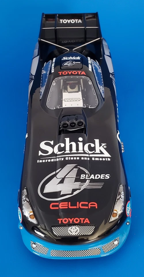 2004 AUTHENTICS 1/24 JERRY TOLIVER SCHICK TOYOTA CELICA NHRA FUNNY CAR 1 OF 1500 - Image 4 of 4
