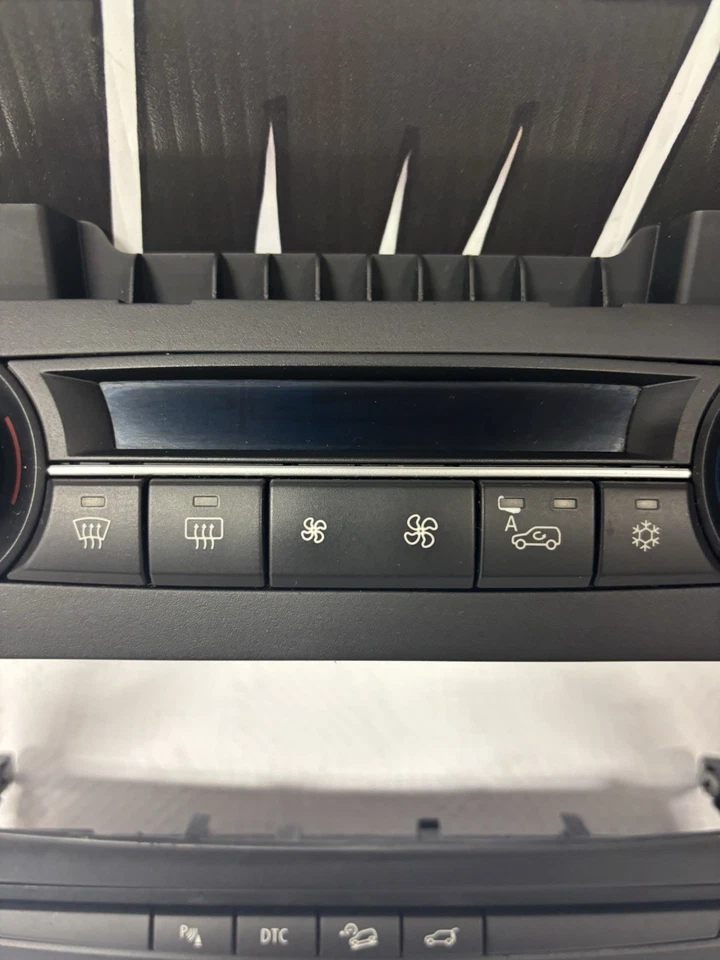 BMW X5 E70 2007-2010 interruptor de control de calefacción de aire acondicionado con moldura OEM Foto 3 de 4