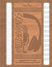 Songwriting  Blank sheet music notebook Standard Music Staff paper and rule...