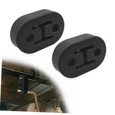 2Pcs Universal Rubber Insulator Bushing Exhaust Hanger Insulator Bushing black