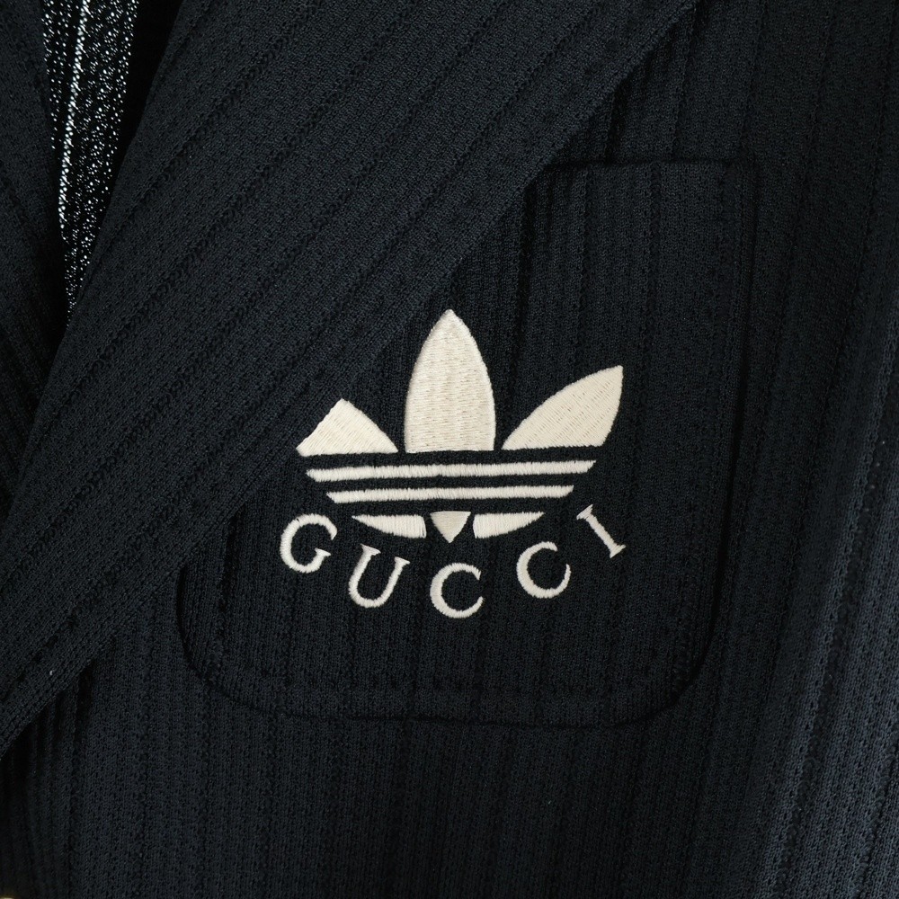 GUCCI 22SS adidas tailored jacket Adidas tailored jacket black white 721088 thumbnail 6