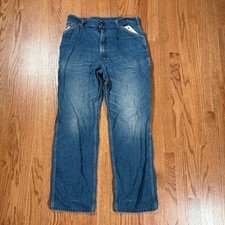 Vintage 90s Carhartt Denim Carpenter Pants 34x31
