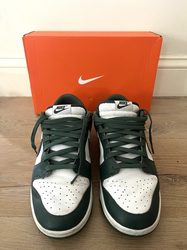 Nike Dunk Low Retro Michigan State Green White Mens Sizes 11.5