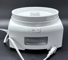 Cuisinart Ice Cream ICE-21 Frozen Yogurt Maker MOTOR BASE White - Works Great
