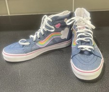 Girls Rainbow VANS Size 6.5. Worn One Time