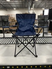 TREK OUTDOOR LIVING SOLUTIONS HEAVY DUTY CAMPING CHAIR - DARK BLUE