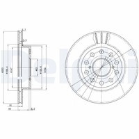 2X Delphi Bremsscheibe BG3268 FüR Toyota MR2 2 16V SW20_ SW20R Turbo SW21_